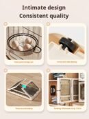 Storage Boxes for Home Wardrobes, Clothing, Bedding, and Books - Transparent Plastic Folding Storage Boxes