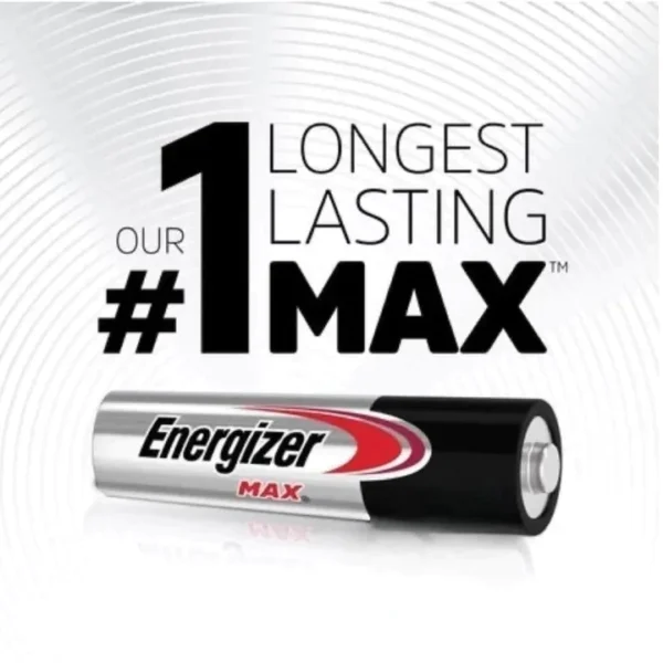 12 Piece Energizer Max AA&AAA Alkaline Batteries Card - Image 2