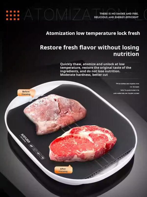 Defrosting Tool for Home Use: Quickly Defrost Meat and Steaks with a Heat-Conducting Plate, Constant Temperature Defrosting Tray, and Freshness-Preserving Defrosting Device - Image 2