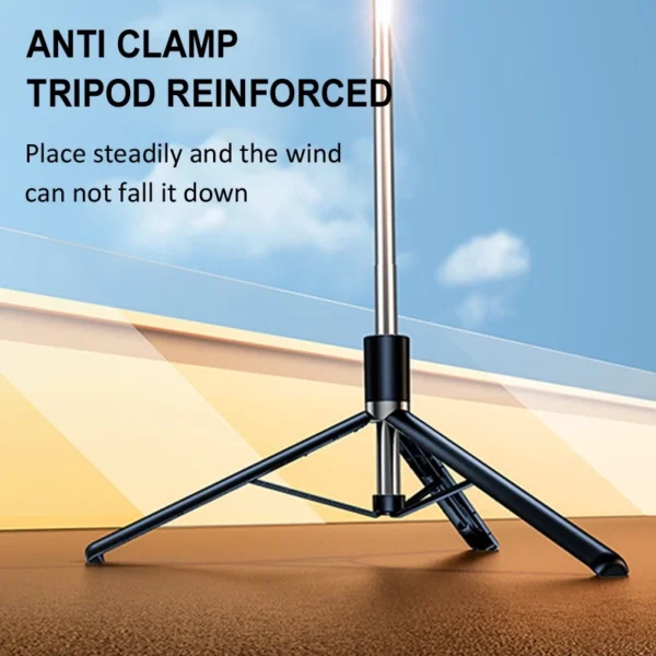 Wireless Bluetooth Selfie Stick 1.7M Tripod Stand with Bluetooth Remote Anti-shake Mobile Phone Stand Live Phone - Image 5