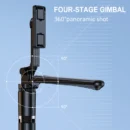 Wireless Bluetooth Selfie Stick 1.7M Tripod Stand with Bluetooth Remote Anti-shake Mobile Phone Stand Live Phone