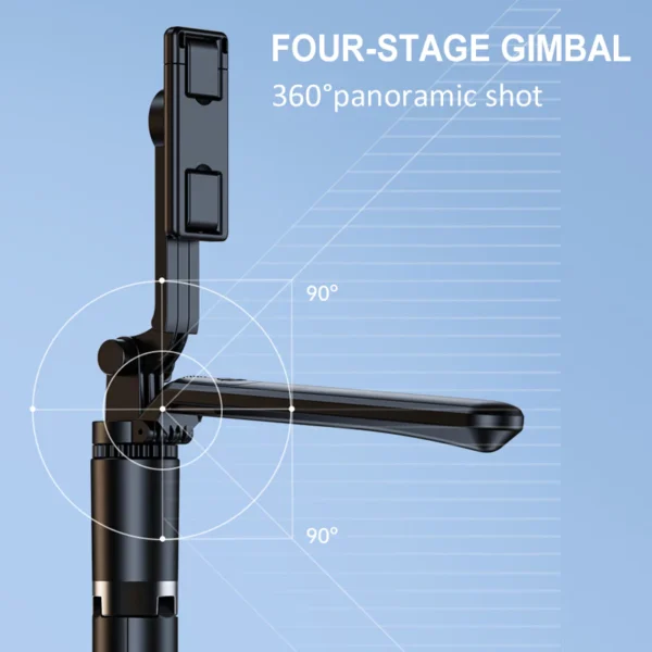 Wireless Bluetooth Selfie Stick 1.7M Tripod Stand with Bluetooth Remote Anti-shake Mobile Phone Stand Live Phone - Image 6