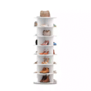 Best-selling rotating multi-layer floor-standing simple bag display rack 360-degree creative storage rack saves space