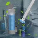 Disposable toilet brush set for home use, replaceable toilet brushes, cleaning brush heads with no dead corners, sterile delivery.